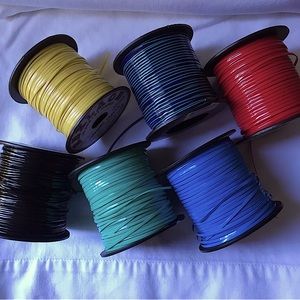 Set of 6 spools plastic craft cord